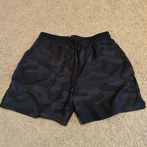 Black Camouflage Shorts